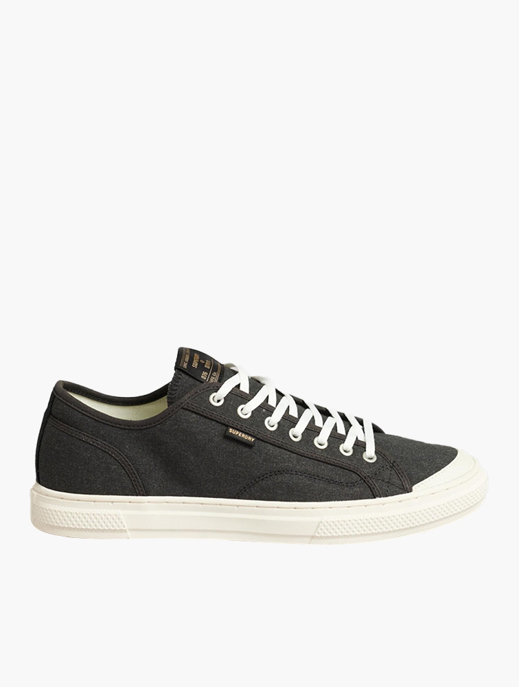 MyRunway Shop Superdry Vintage Black Vegan Faux Vulc Low